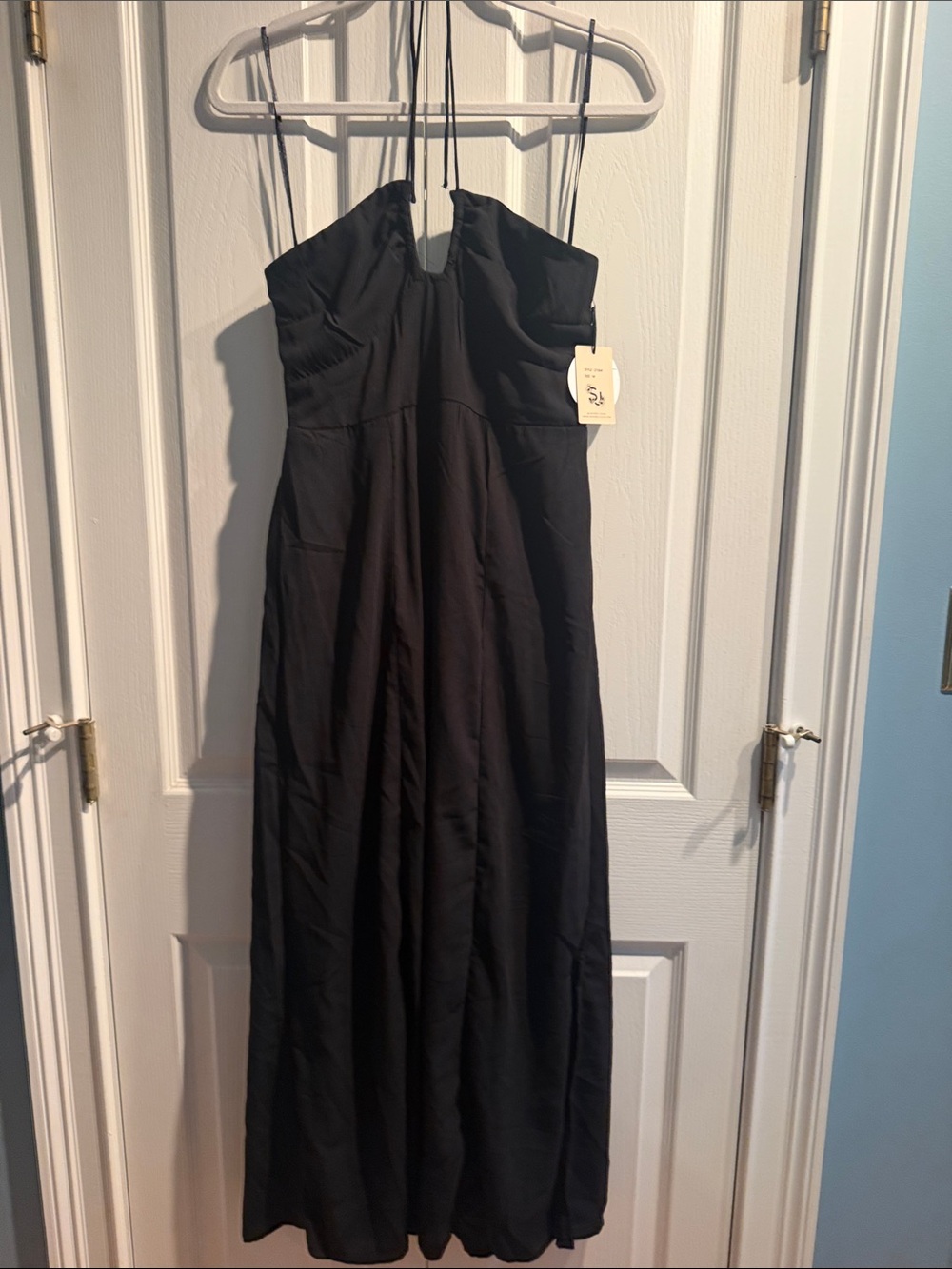 Sincerely Jules Black Halter Maxi Dress